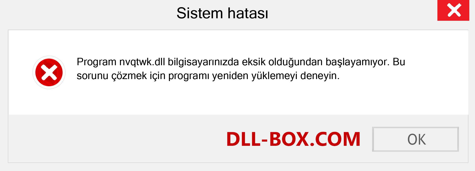 nvqtwk.dll dosyası eksik mi? Windows 7, 8, 10 için İndirin - Windows'ta nvqtwk dll Eksik Hatasını Düzeltin, fotoğraflar, resimler